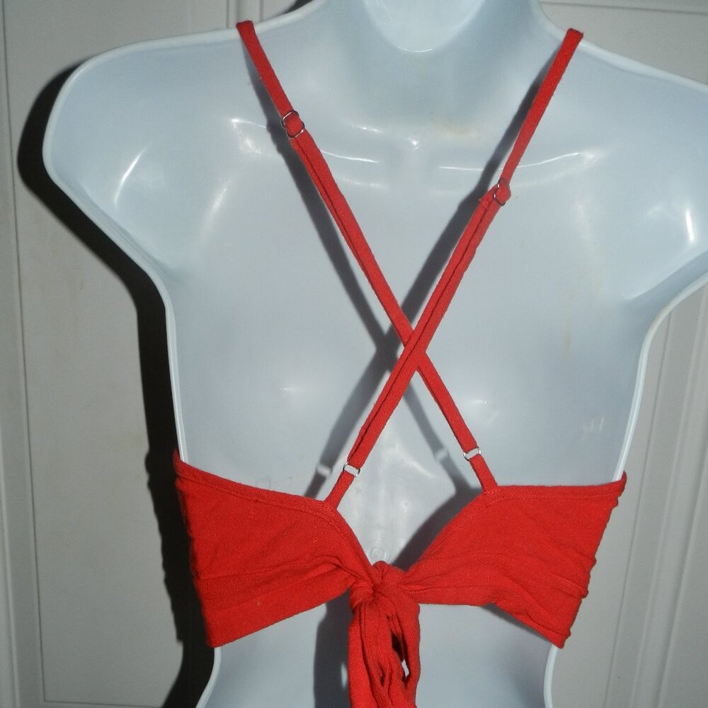 Altar'd State Vibrant solid red strappy crop tank top Small NWT🆕📦⌚🏃🏻💨⚡🚚 - Picture 8 of 15